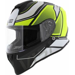 Origine Dinamo integraalhelm Galaxi mat zwart geel wit - Maat XS
