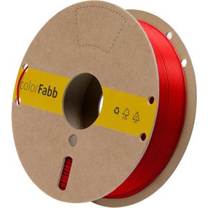 colorFabb Petg Economy Rood 3D-printerfilament - 1,75 mm - 8000 g - Uitstekende waarde per kilo - Grote spoelopties - Verkrijgbaar in veel kleuren