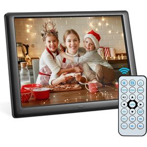 Digitale fotolijst 10 inch met afstandsbediening - Hoge resolutie foto- en videospeler