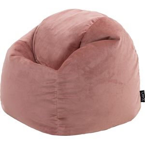 Icon - Kingston - Zitzakstoel - Oud Roze - Fluweel - Met Vulling