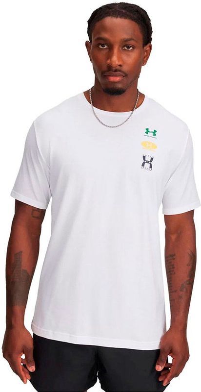 Under Armour - Evol Logo - T-shirt - Wit - Korte Mouwen
