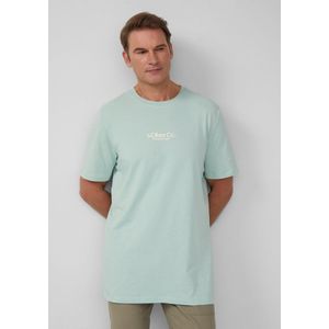 s.Oliver - T-shirt - Mintgroen - Normale Pasvorm - Kwartmouw