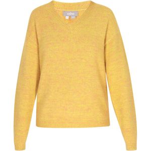 usha - Gemêleerde Trui - V-hals - Lange Mouwen