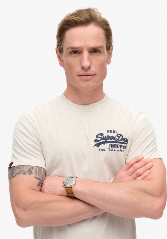 Superdry - Klassiek T-shirt met Vintage Logo - Heren - T-shirts