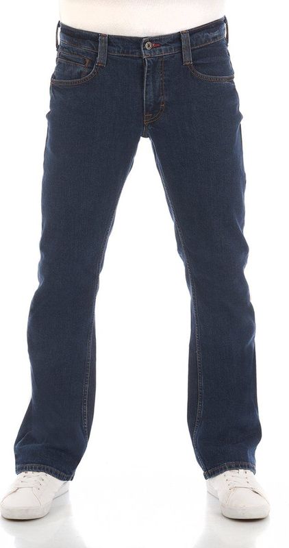 Mustang - Oregon - Bootcut Jeans - Blauw - Volwassenen Denim Jeansbroek