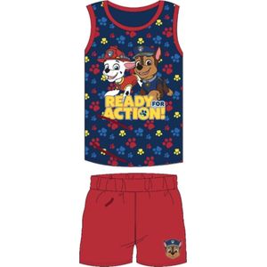 Paw patrol Singlet pyjama-Shortama Katoen Blauw Maat 122