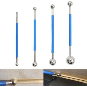 HTML Gereedschap Scraper Kit - Metaal Bal Professioneel Voeggereedschap - Sealant Tool Badkamer Keuken - Pottenbakken Decoreren Gereedschap - Blauw 4 Stuks .