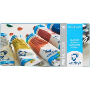 Van Gogh Aquarelverf set met 10 kleuren in tubes van 10 ml