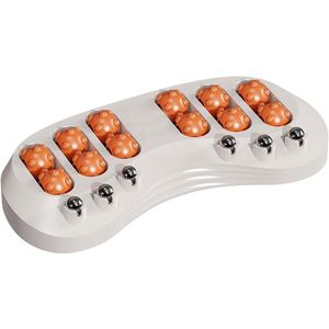 Voetmassage apparaat-voetmassage apparaat bloedsomloop-Voetmassageroller - Reflexologiebord Voetmassageroller - Diepe weefselmassageroller voor spierpijn, hielpijn, stressverlichting, neuropathie, reflexologie-instrument - Oranje - 30x14x4,4cm