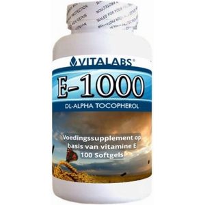 VitaTabs Vitamine E-400 - 268 mg - 100 softgels - Voedingssupplementen