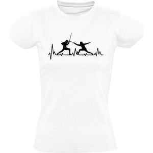 Schermen Dames T-shirt | vechtsport | hartslag | ritme