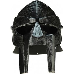 Gladiator ridder soldaten helm zwart voor volwassenen - Verkleed hoofddeksels