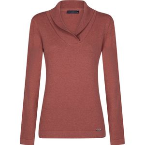 Felix Hardy Sjaalkraag Trui - Sweater %100 Katoen Dames Roze - M