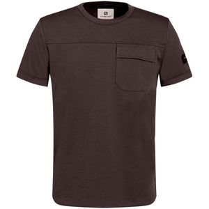 Gabbiano T-shirt Interlock T Shirt Met Borstzak 155716 Oak Brown Mannen Maat - L