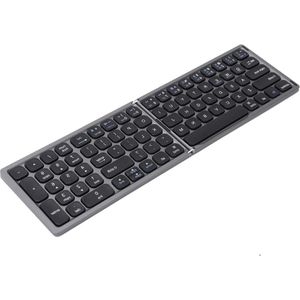 Opvouwbaar Ultradun Draagbaar Bluetooth-toetsenbord met Numeriek Toetsenblok - Oplaadbaar - Compatibel voor Tablet Laptop Smartphone - Zwart .