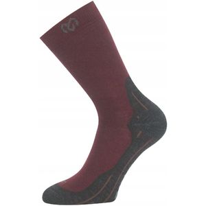 Lasting Merino Wool Trekkingsokken - Bordeaux - Maat 38-41