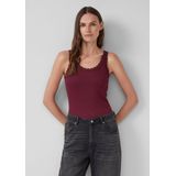 s.Oliver - T-Shirt - Zacht - Jersey - Met Kanten Rand