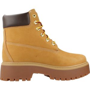 Timberland - Stone Street 6 - Leren Enkellaarsjes - Bruin - Veters - Casual