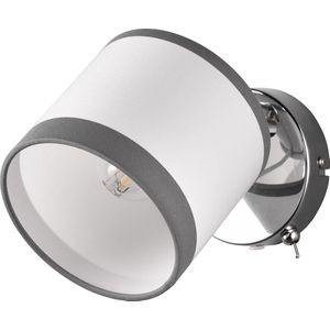 LED Wandlamp - Wandverlichting - Torna Vamos - E14 Fitting - Rond - Chroom - Metaal