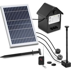 Uniprodo Fontein op zonne-energie - 250 l/u - led - met afstandsbediening
