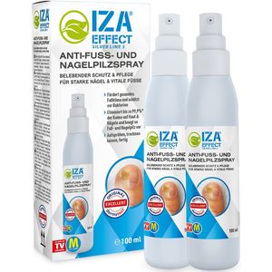IZA Effect voetverzorgingsspray - 2 stuks - Het origineel van tv - ondersteunt een verbeterd voetklimaat - zonder uitspoelen - voetspray - voethygiëne - verzorgt huid en nagels