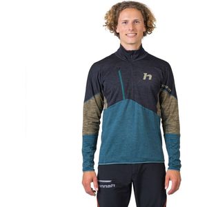 Hannah Niro Fleece Met Halve Rits Blauw M Man