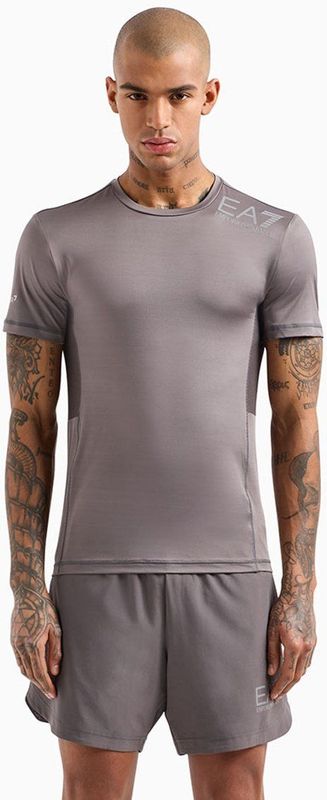 Ea7 Emporio Armani 8npt12_pj3uz T-shirt Met Korte Mouwen Grijs L Man