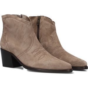 Paul Green 8110 Enkellaarsjes - Enkelboots met rits - Dames - Taupe - Maat 40