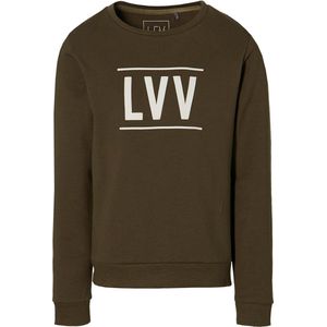 Levv jongens sweater Kean Olive - maat 128