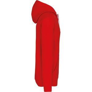 Sweatshirt Heren L Kariban Lange mouw Red / White 80% Katoen, 20% Polyester
