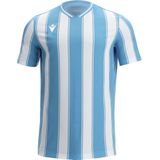 Macron Sceptrum Shirt Korte Mouw Heren - Hemelsblauw / Wit | Maat: 3XL