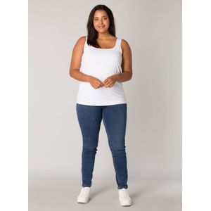 BASE LEVEL CURVY Yanne Tops - White - maat 4(54/56)