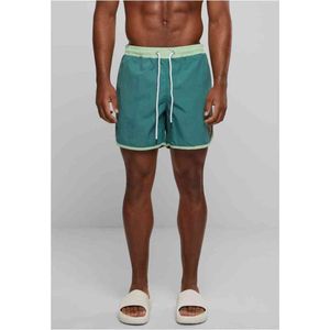 Urban Classics - Retro Zwemshorts - L - Groen/Groen