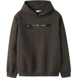 Name It - Nkmleonas Ls Nreg Sweat - Bruin - Sweatshirt - Kinderen - Normale Pasvorm