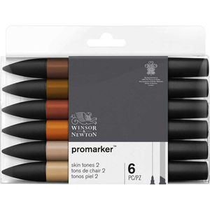 Winsor & Newton promarker™ Skin tones (2) 6 set