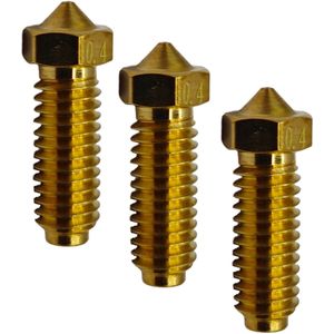 Messing Volcano voor Anycubic, kobra2 0.4mm 3 stuks nozzle 3d printer