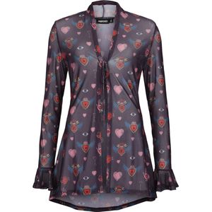 Jawbreaker Alchemy Hearts Oversized Dames Cardigan - meerkleurig - S