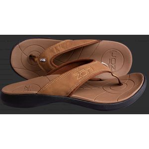 Neatfeat- Zori Slippers- Cognac Black
