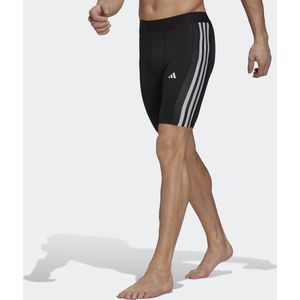 adidas Performance Techfit 3-Stripes Training Korte Legging - Heren - Zwart- M