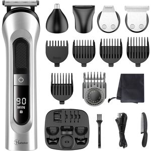 Hatteker - 5-in-1 - Tondeuse en Trimmer Set - Draadloos en Waterdicht