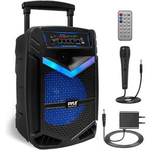 Bluetooth Party Speaker – Draadloze Speaker – Feest Speaker – Karaoke Speaker – Draagbare Speaker – 12 Inch Subwoofer – Inclusief Microfoon
