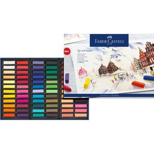 Faber Castell pastelkrijt - halve lengte - etui - 72 stuks - FC-128272