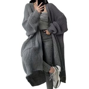 Livano Cardigan Dames - Vest - Knopen - Warm - Gebreid Vest - Donkerrood - XS