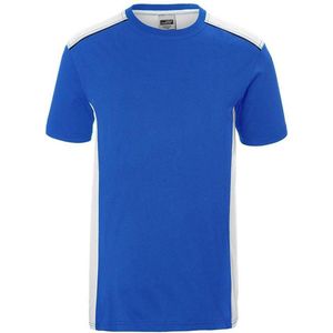 Fusible Systems - Heren James and Nicholson Workwear Level 2 T-Shirt (Blauw/Wit)