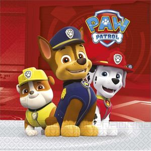 PROCOS - 20 papieren Paw Patrol Ready for Action servetten - Decoratie > Papieren servetten