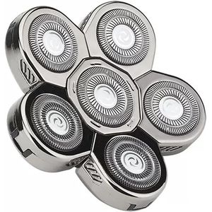 Vervangende meskop voor kaal scheerapparaat - elektrische Twinshaver - 6D elektrische scheermesjes - vervangingsscheermes voor kale heren - reservemesje - baard - universeel - snelle dubbele ring