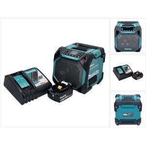Makita DMR 203 - Bluetooth-luidspreker - 12 V 18 V - IP64 - Inclusief 1x accu 5,0 Ah en oplader