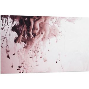 Vlag - Bruine en Lichtroze Rookwolk met Klodders - 120x80 cm Foto op Polyester Vlag