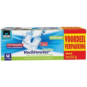 Bison Vochtvreter Magneet Neutraal 4x 450 gram