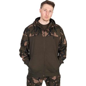 Fox LW Khaki / Camo Split Zip Hoody XXX-Large